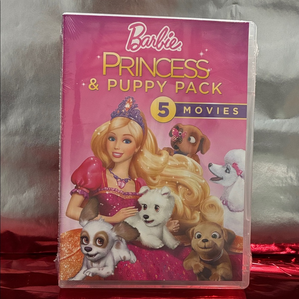 Barbie Princess & Puppy Pack DVD - Pink Cover